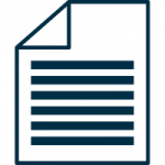 Hoja escrita con la punta doblada